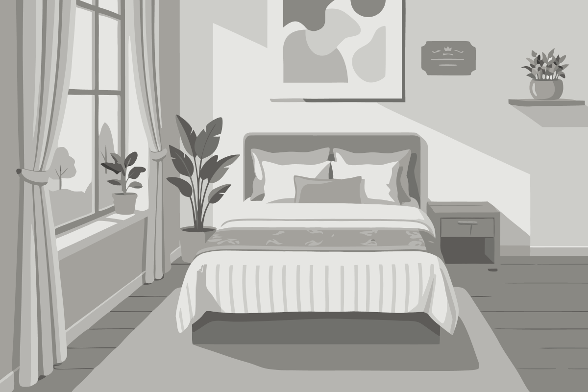 Doppel- oder Zweibettzimmer